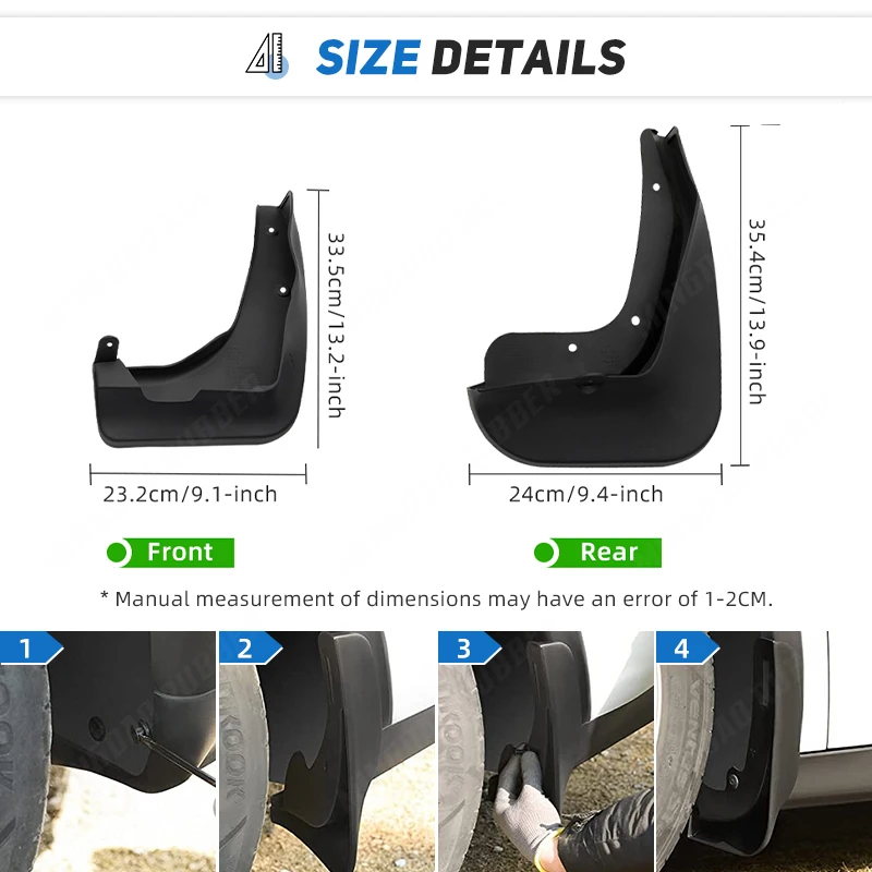 Guardabarros protectores BMW Serie 1 F20 F21 - imagen 3
