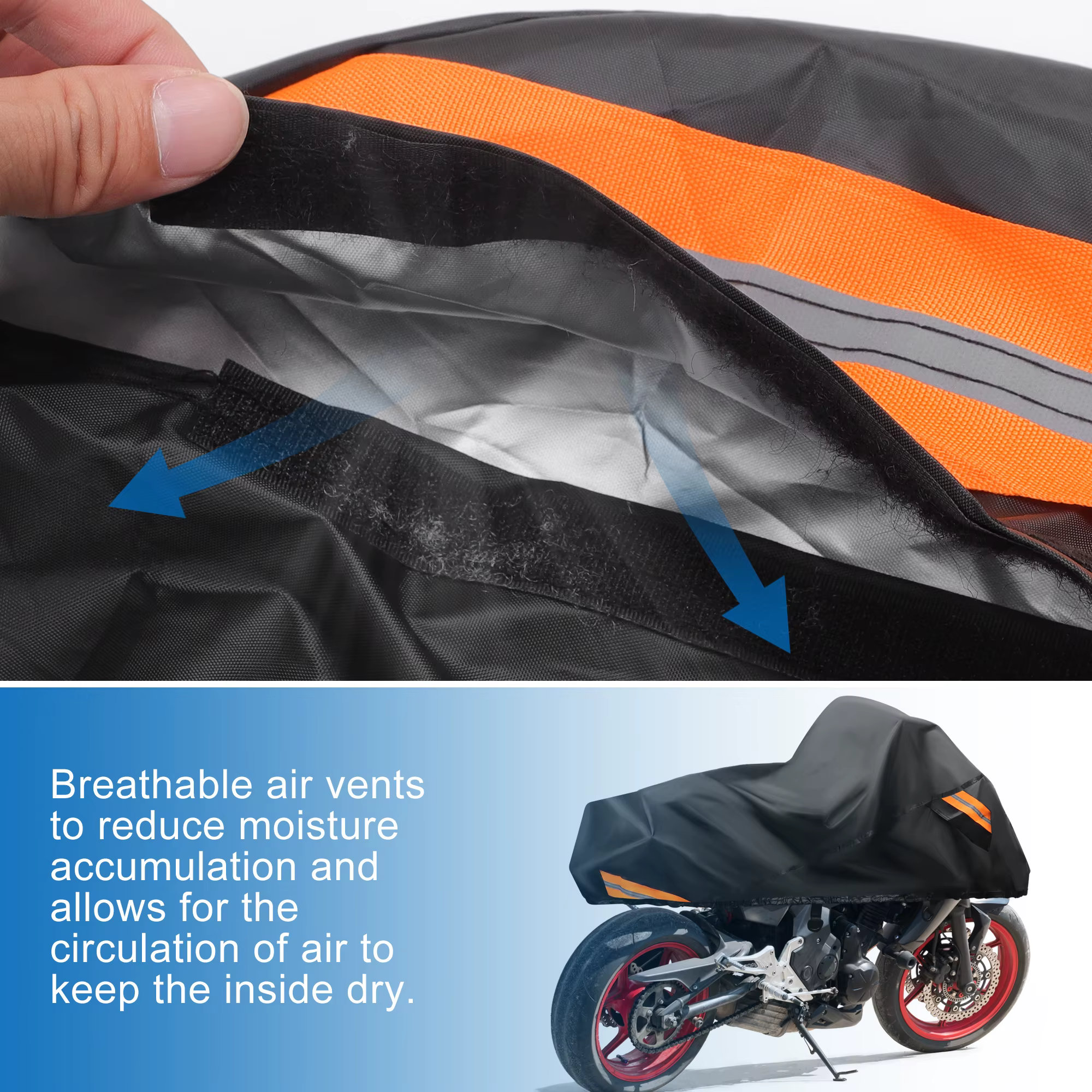 Cubierta impermeable para moto X Autohaux – Harley Davidson Road King - imagen 4