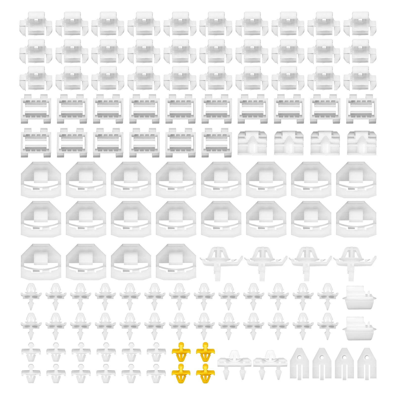 124 piezas kit de clip de panel lateral clip de fijación para puerta lateral para 190 W201 190E 190D A 00698883578 0019885081   abrazadera de panel de clip de fijación - imagen 2