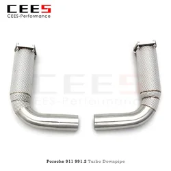 CEES tubo bajada Porsche 911 Turbo S 991/991.2 3.8L inox