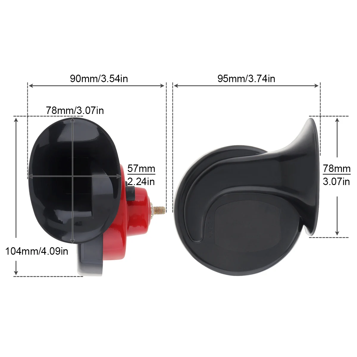 Bocina eléctrica doble 120 dB impermeable para coche - imagen 2