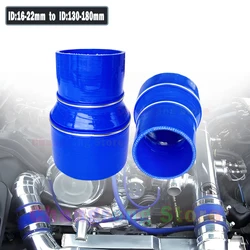 Manguera intercooler de silicona reforzada trenzada azul
