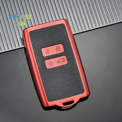 Funda de cuero TPU para llave remota Renault Clio, Captur, Scenic 4 y Dacia Sandero