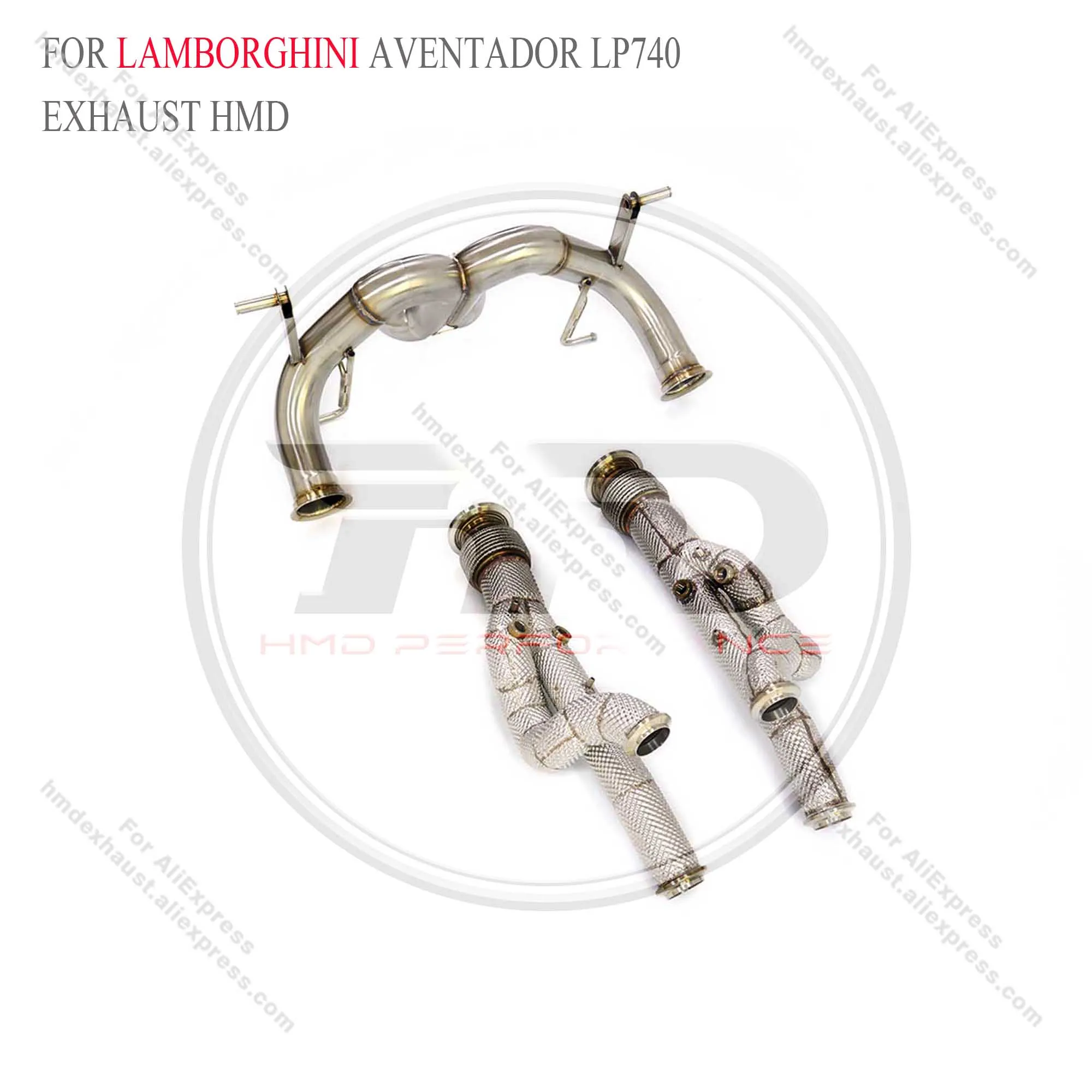 Catback HMD para Lamborghini Aventador LP740 6.5L – Escape sin válvula - imagen 3
