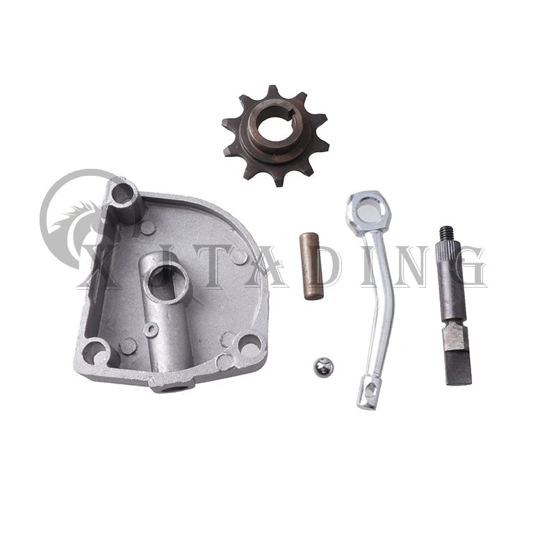 Kit distribución ciclomotor 49-80cc con piñón 10 dientes y cubierta embrague 3 agujeros