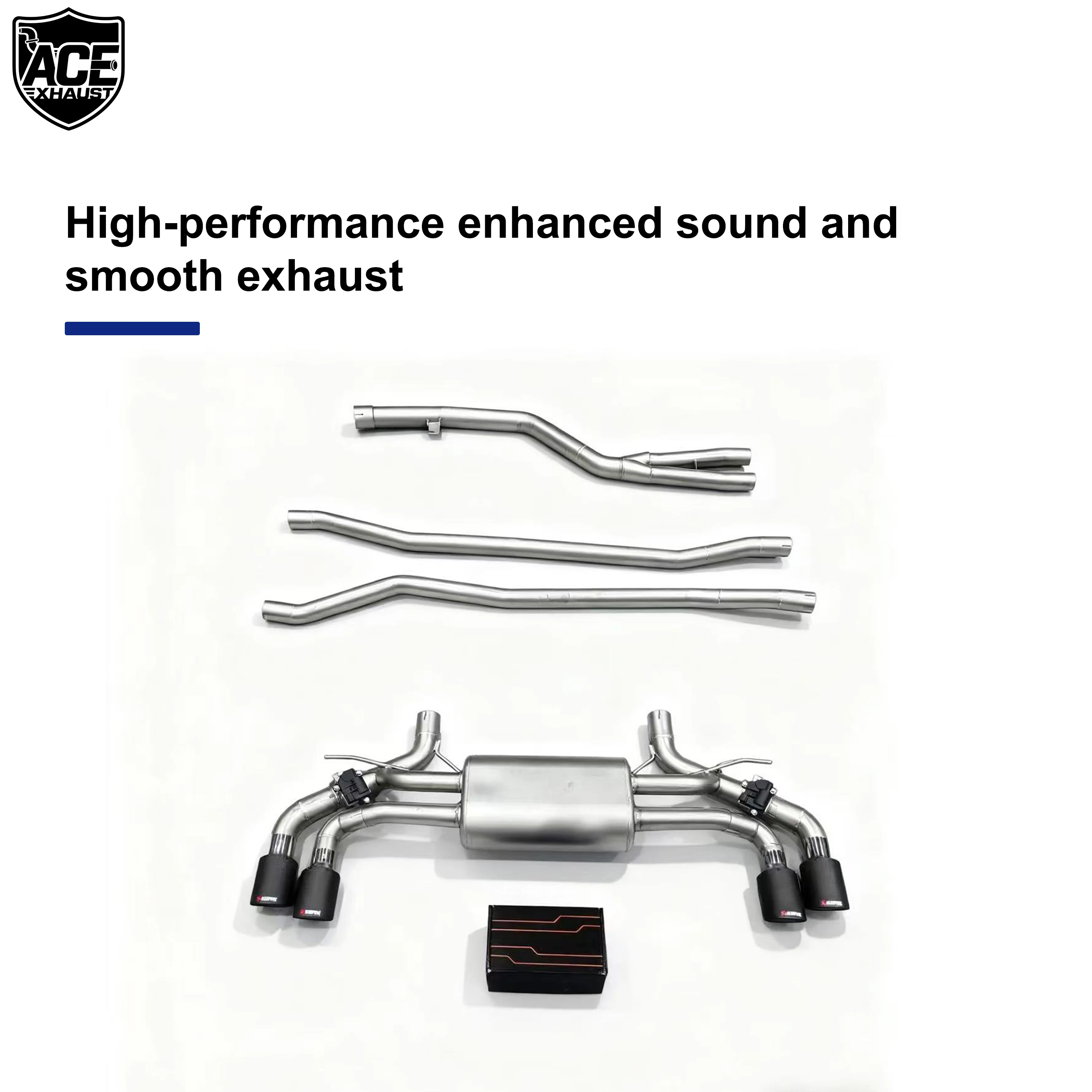 Escape Catback ACE BMW 5 Series G30 G31 G38 B58 3.0T con válvula - imagen 2