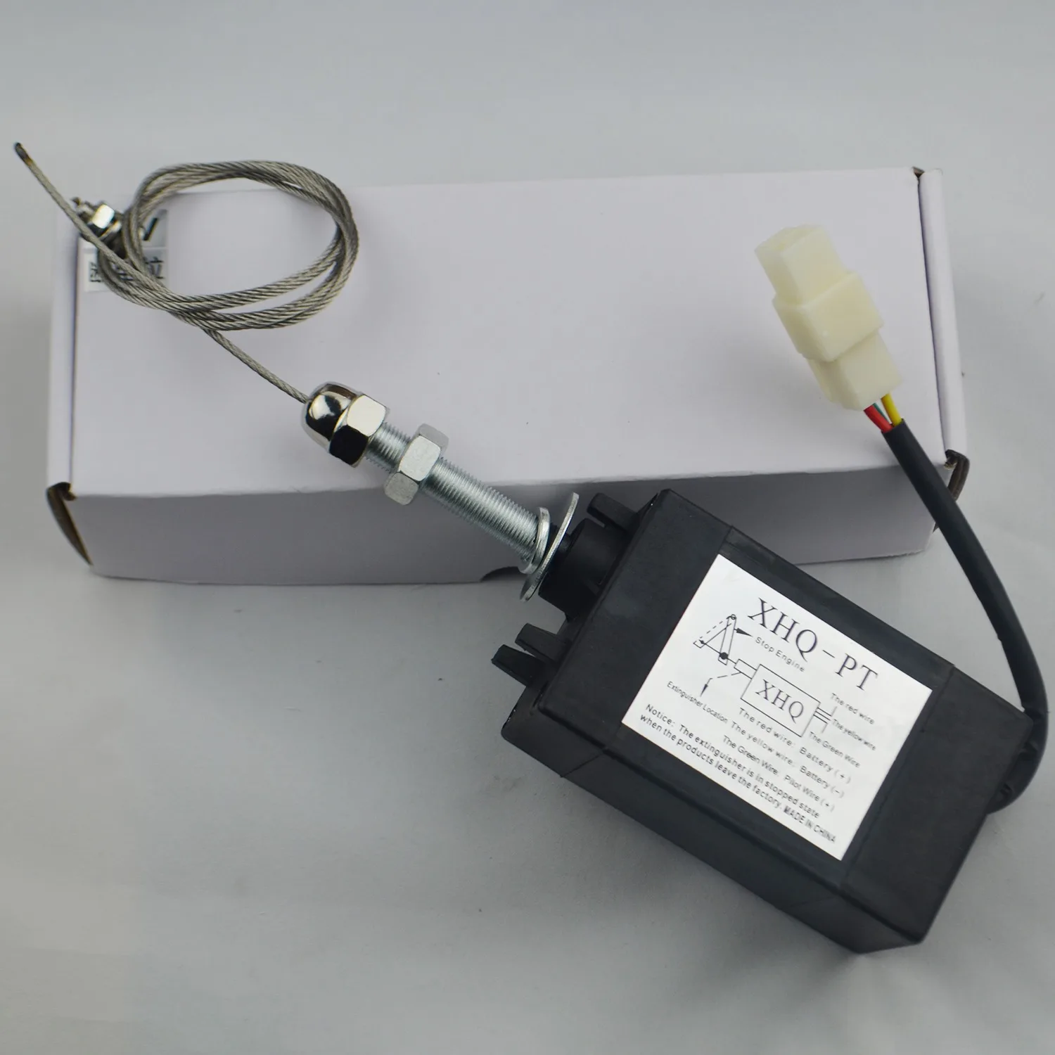 Válvula solenoide de parada motor 12V CC normalmente cerrado - imagen 2