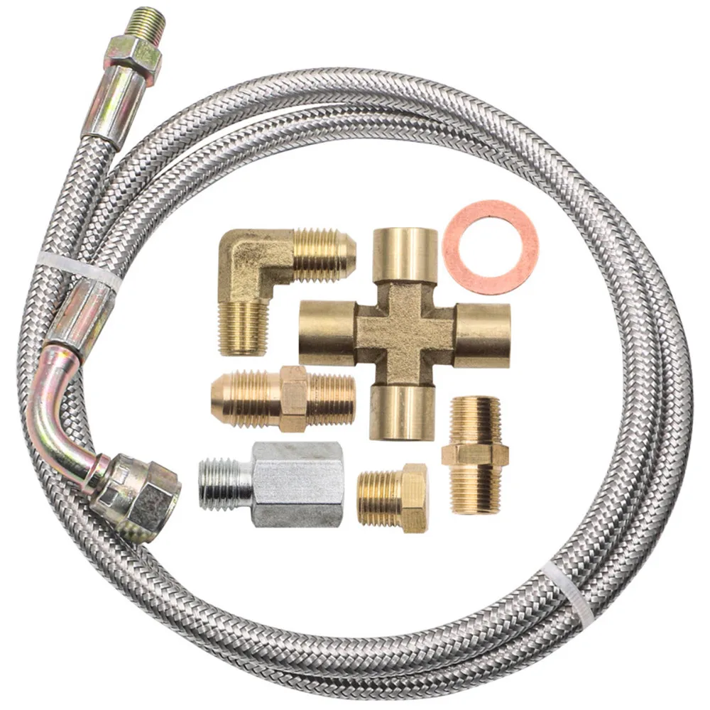 Kit líneas aceite turbo T3/T4/T60/T61/T7 – 4AN a 1/8 NPT