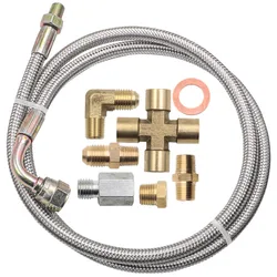 Kit líneas aceite turbo T3/T4/T60/T61/T7 – 4AN a 1/8 NPT