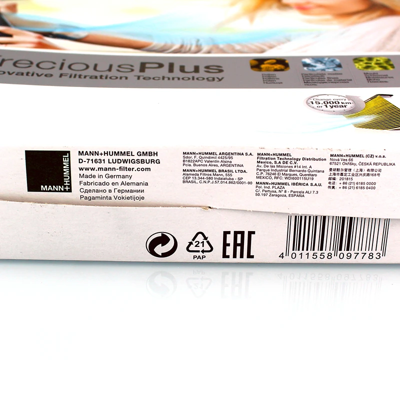 Filtro habitáculo MANN FILTER FP25015 Tesla Model 3 Y - imagen 5