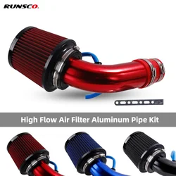 Filtro de aire de cabeza de seta reacondicionado para coche, Kit de tubo de admisión de alto flujo, aire frío, aluminio, 76mm/3 pulgadas, Invierno