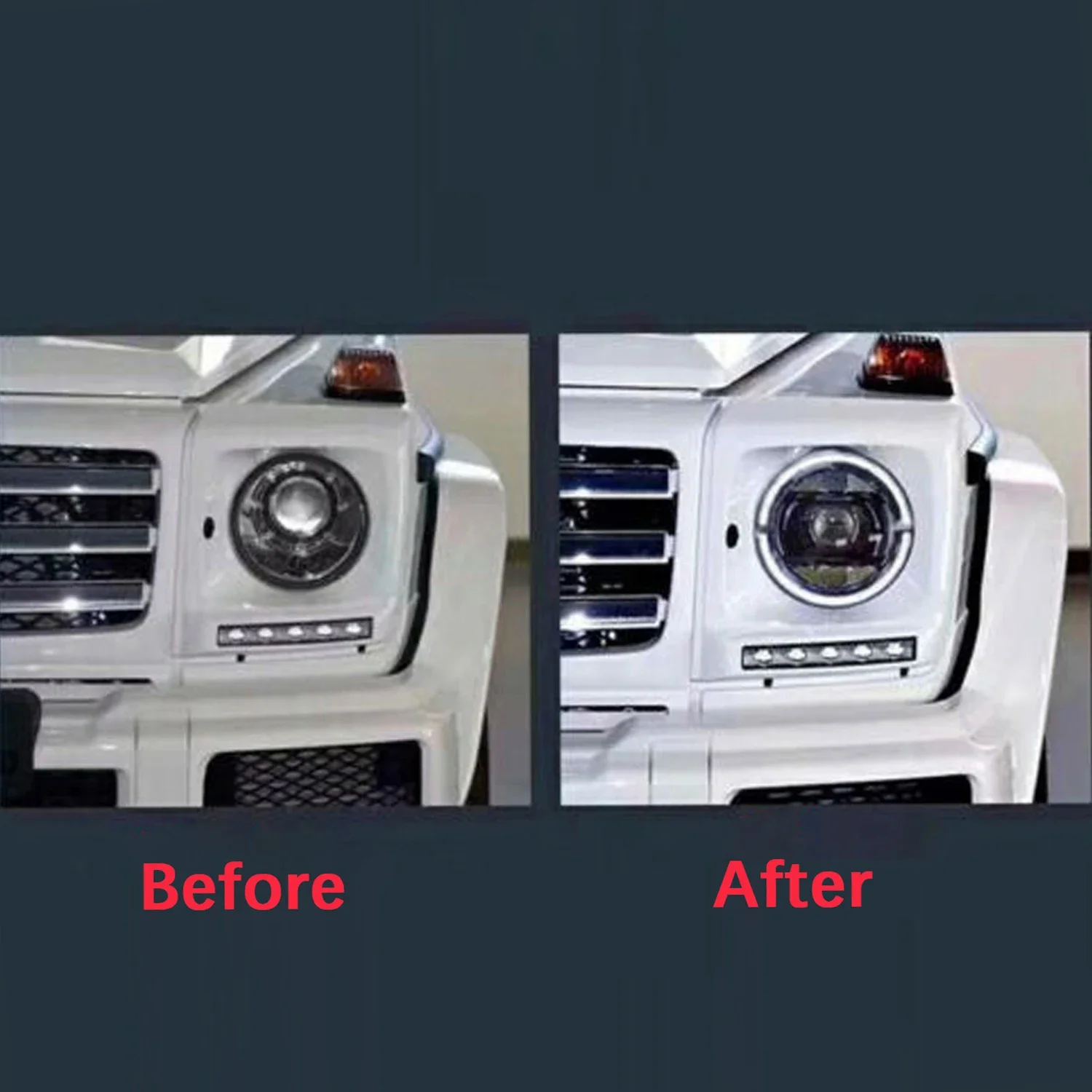 Juego de montaje de faros mejorados W463 para Mercedes Benz Clase G G500 G550 G63 G65 2012-2017 - imagen 3