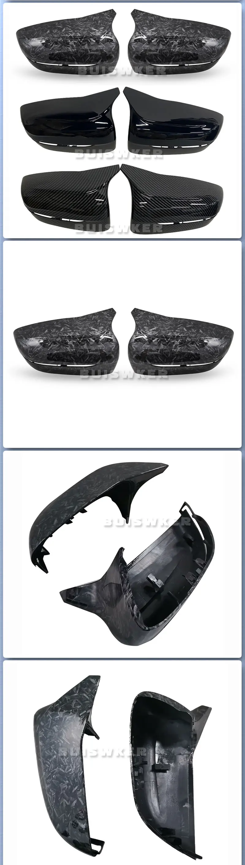 Detalle de la tapa de retrovisor para BMW