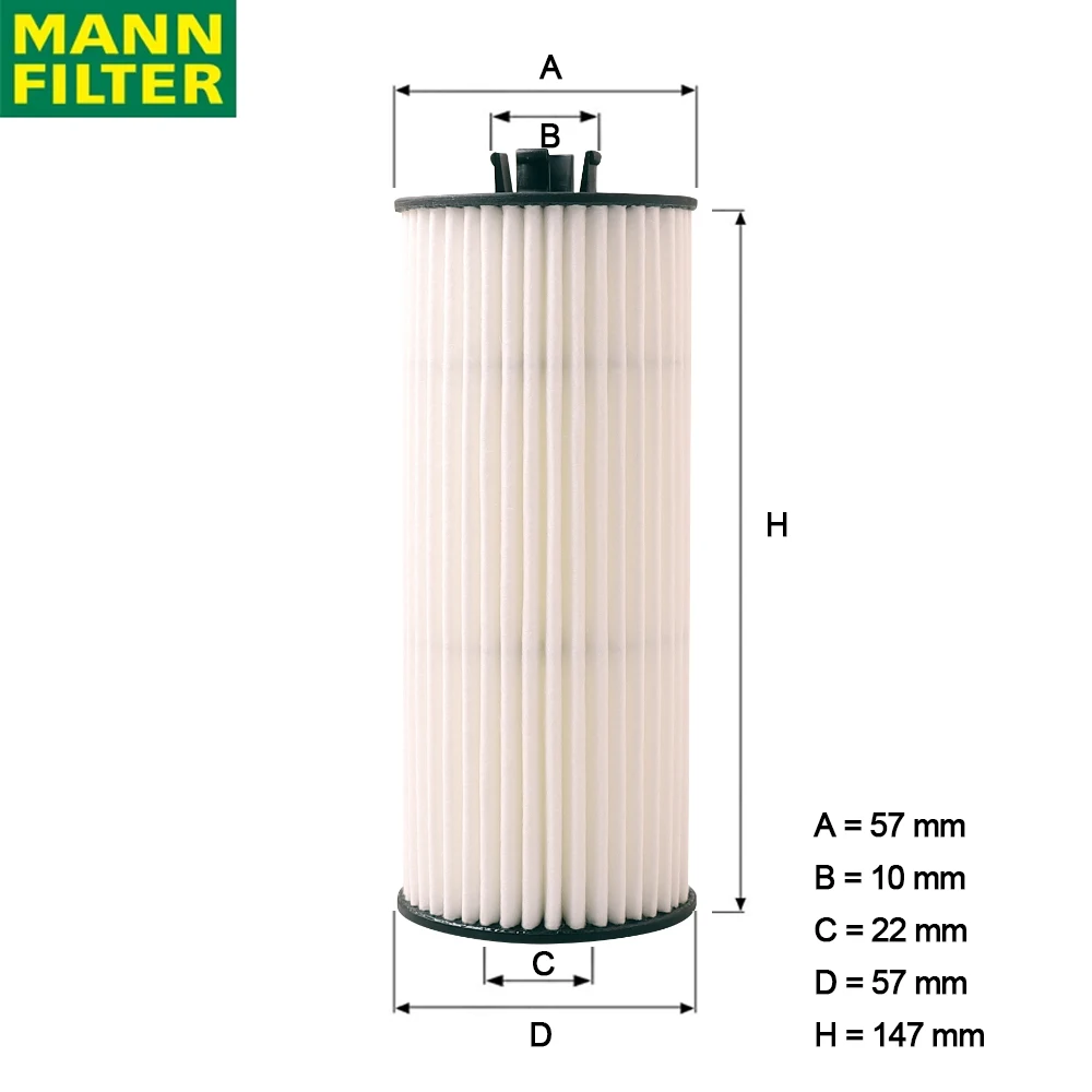 Filtro aceite MANN HU6008/3Z con anillo sellado – Mercedes-Benz - imagen 2