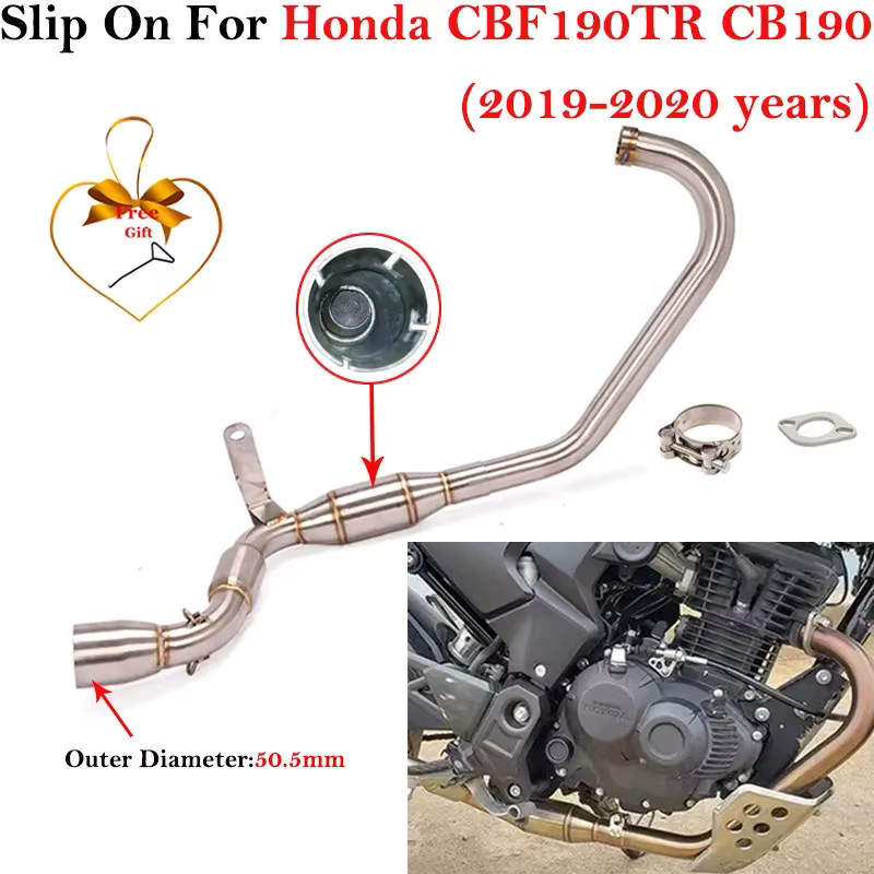 Escape Slip-On Silenciador Honda CBF190TR CB190R 2019-2020 Acero Inox