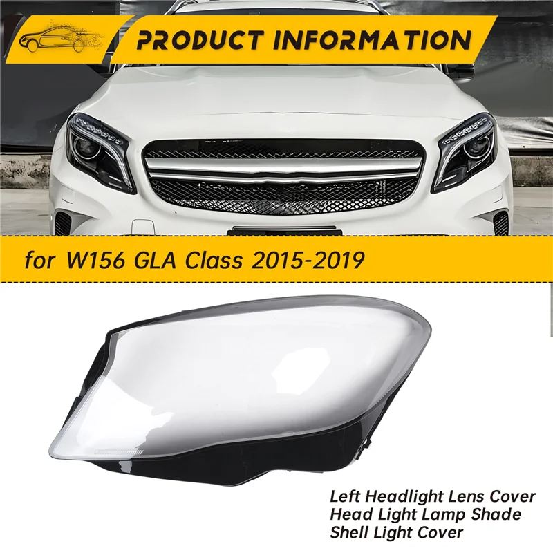 Cubierta lente faro izquierdo Mercedes GLA W156 2015-2019 - imagen 3