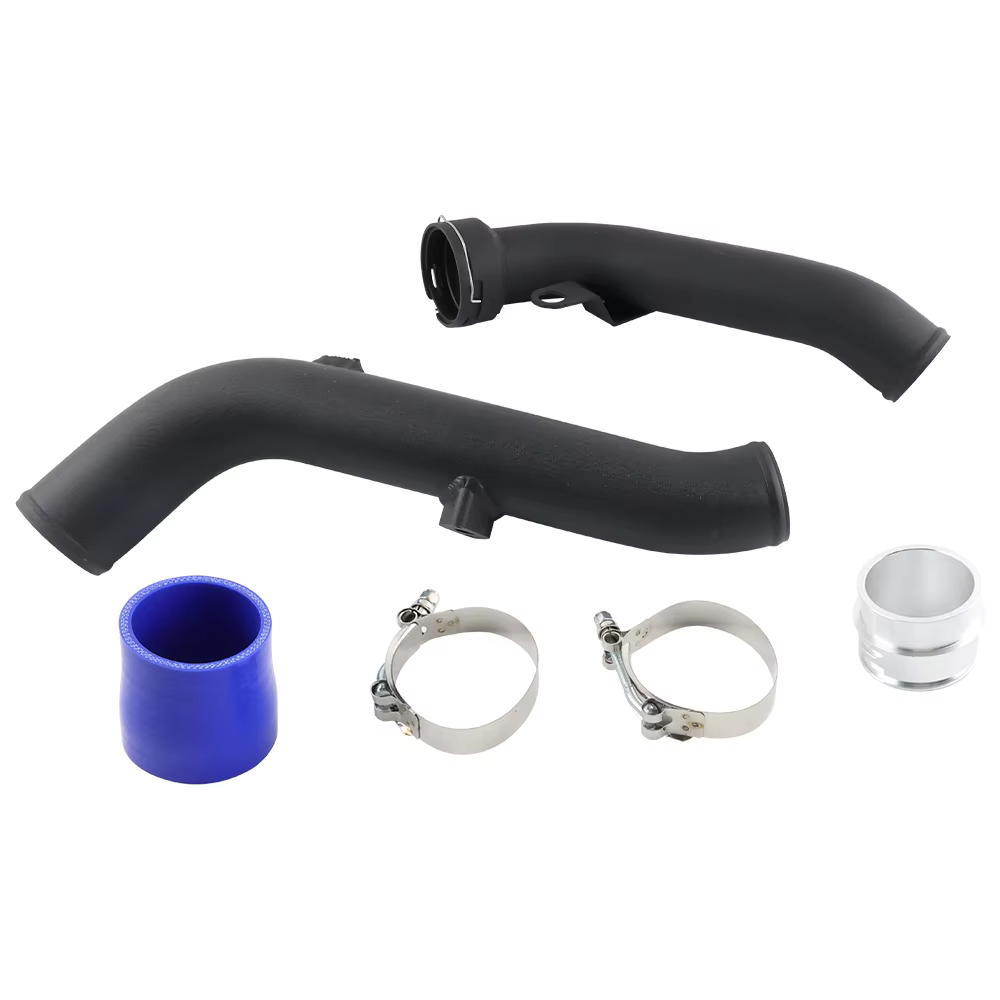 Tubo de salida del turbo con acabado powdercoat