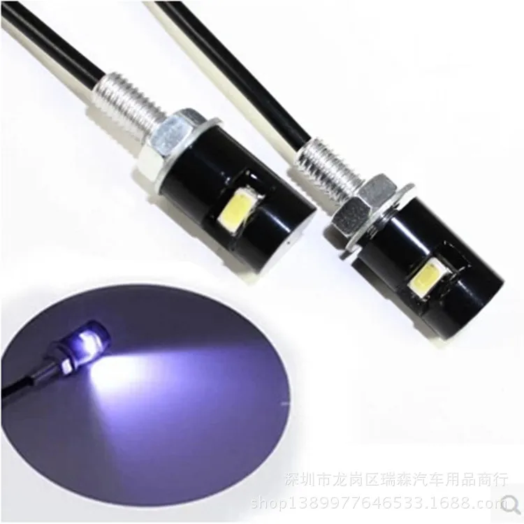 Luz LED de matrícula para moto ojo de águila diurna