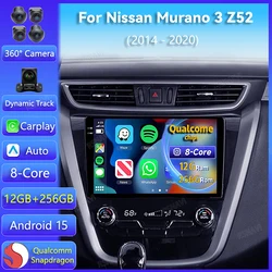 Radio Android 15 para Nissan Murano Z52 2014-2020 con CarPlay y DSP