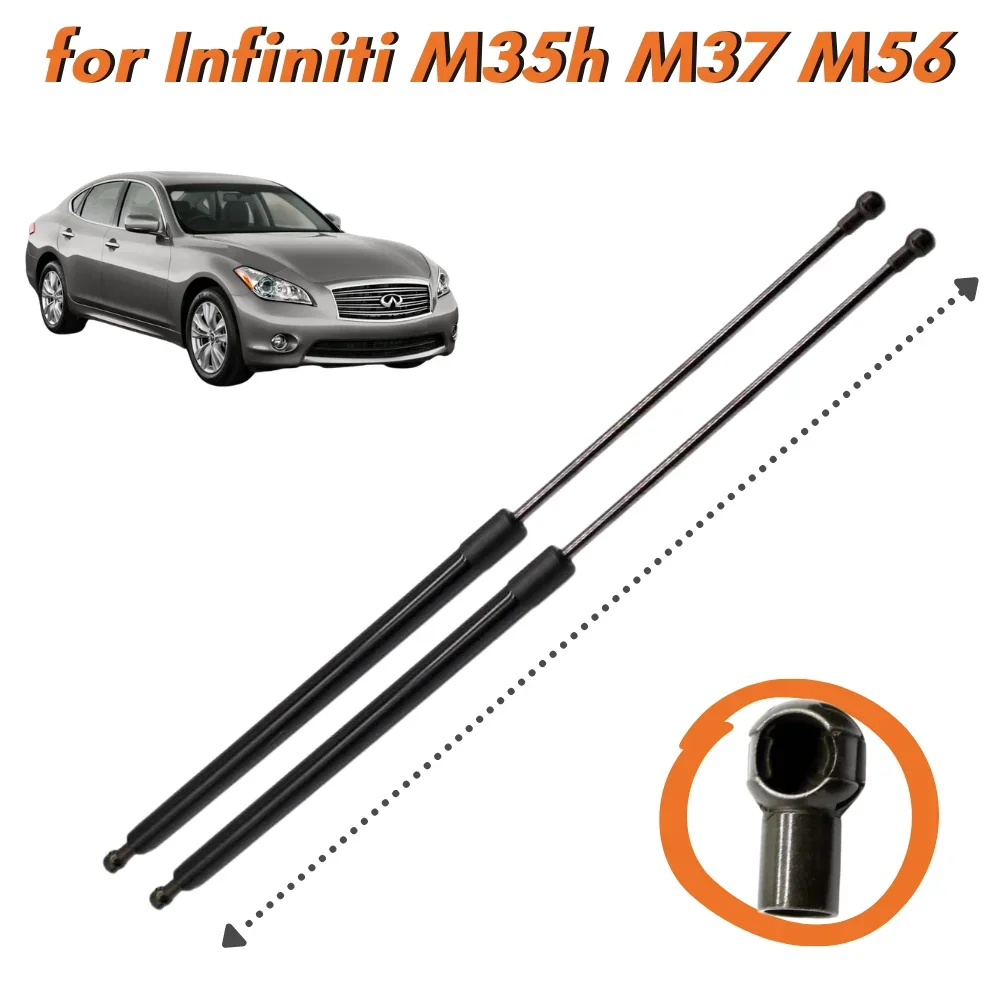Resortes de elevación de maletero trasero, amortiguador de resorte para Infiniti M35h, M37, M56 Sedan 2011-2013, 84430-1MA0A, cantidad (2)