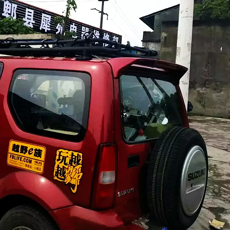 Alerón trasero de techo para Suzuki Jimny 2007-2017 efecto carbono - imagen 4