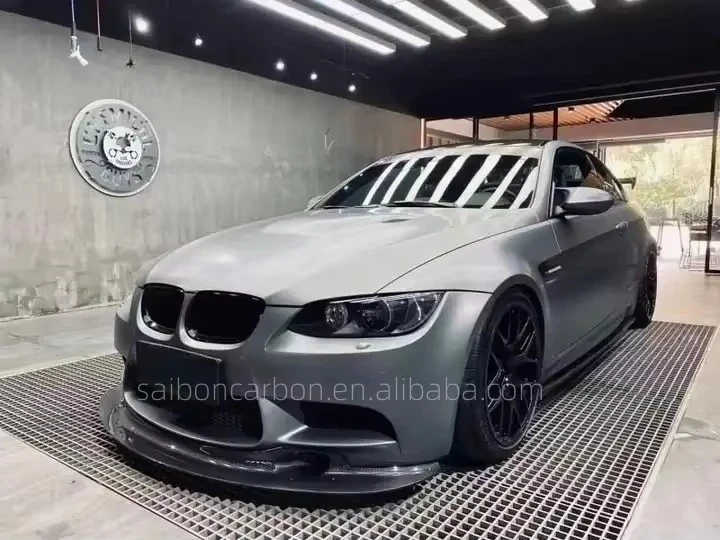 Splitter delantero GT4 de fibra de carbono para BMW E92/E93 M3 - imagen 5