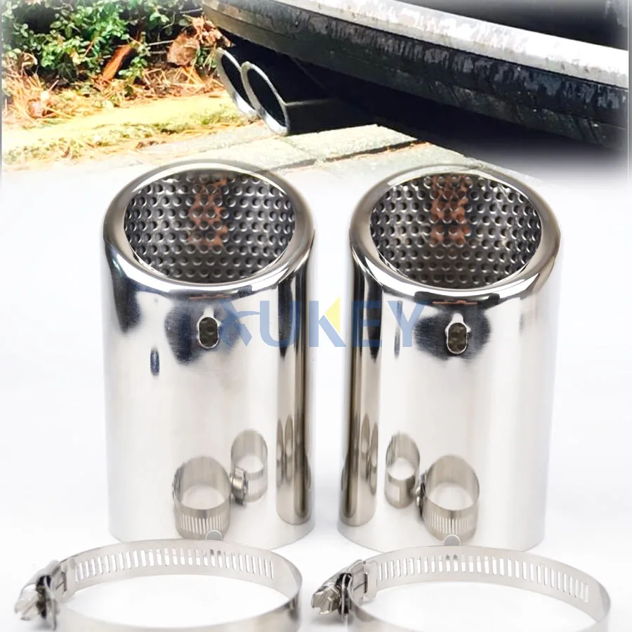 Embellecedores escape trasero cromados inoxidables VW Passat B6/Eos/CC
