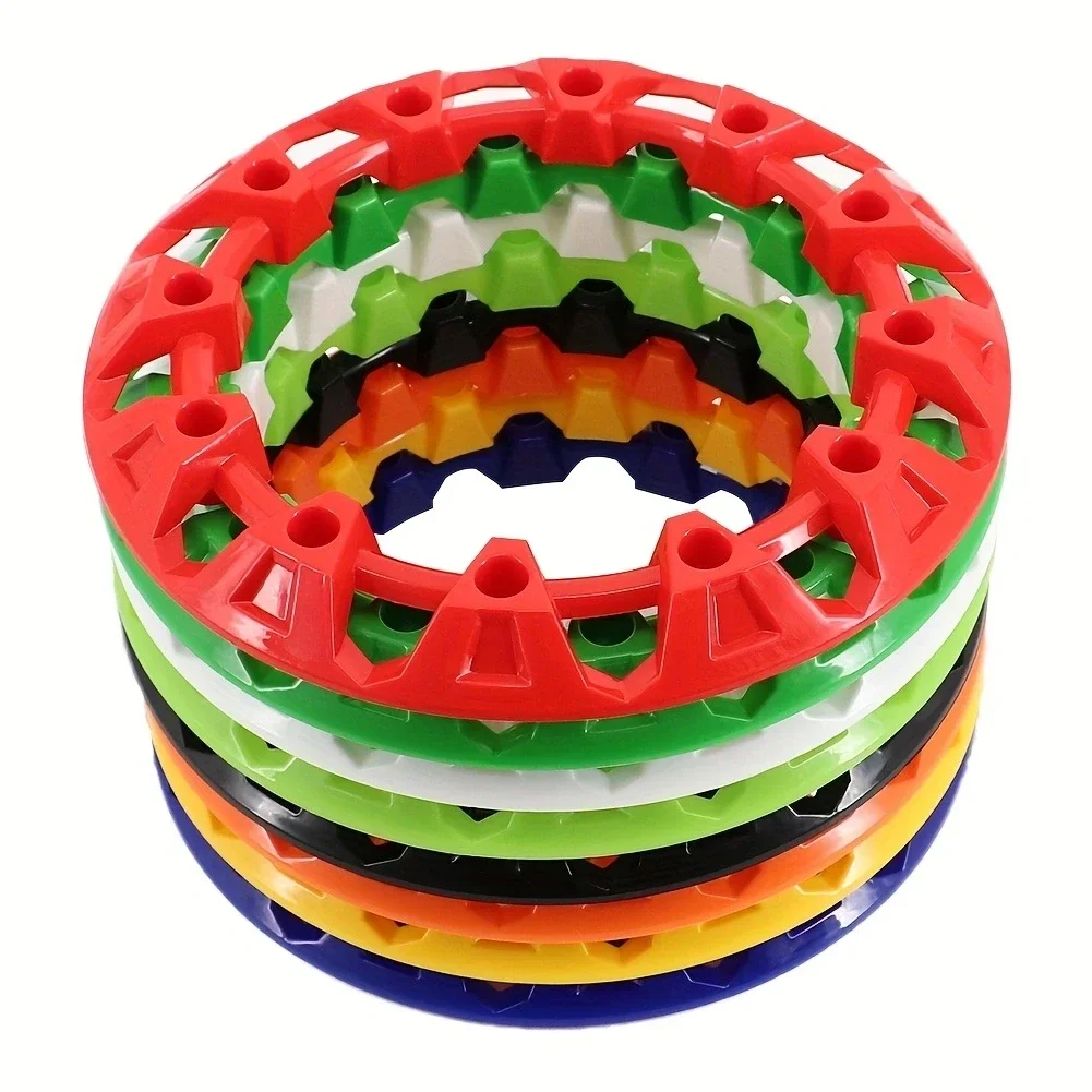 4 piezas de plástico ATV llanta protección del cubo apto neumáticos 145/70-6 neumático 6 pulgadas 7 ''8'' 10 '' cubierta embellecedora de rueda tapa decorativa - imagen 5