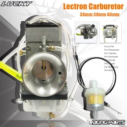 Carburador Lectron ajustable de 38/40 mm con cable para motocross