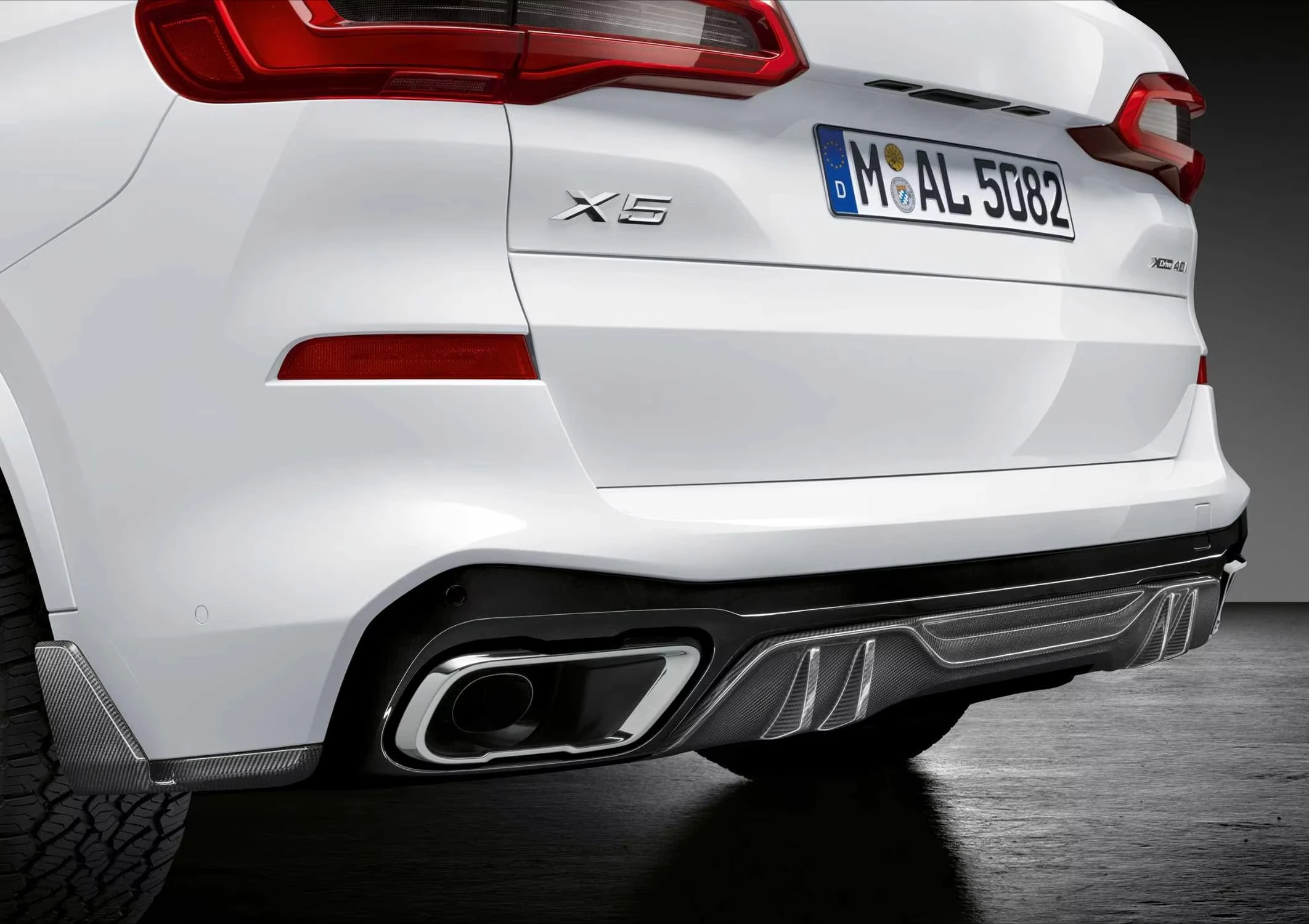 Difusor trasero en fibra de carbono para BMW X5 G05 (2019-2021) - imagen 2