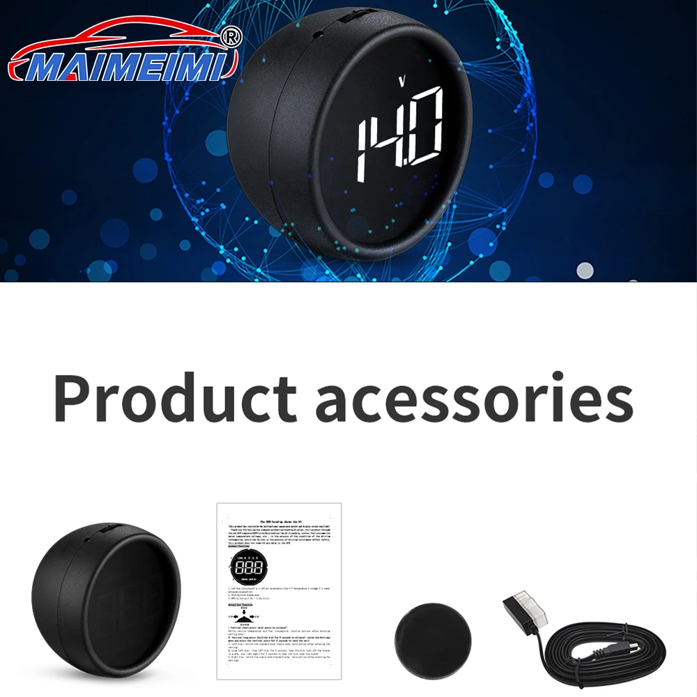 Pantalla OBD2 ordenador de a bordo temperatura agua y alarma