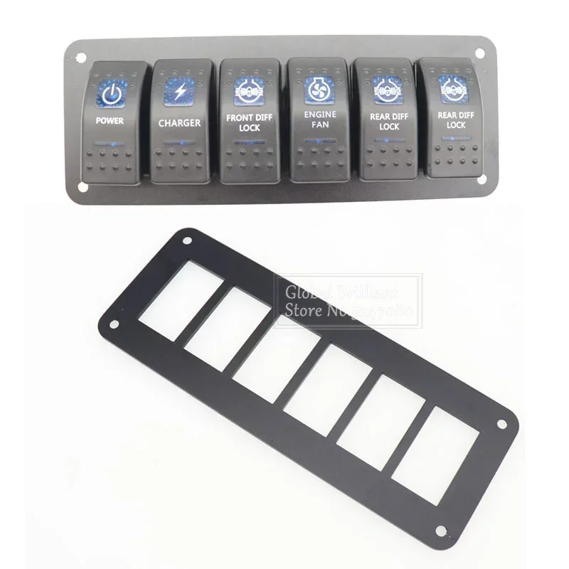Interruptor basculante multivía 12V-24V para coche y caravana - imagen 4