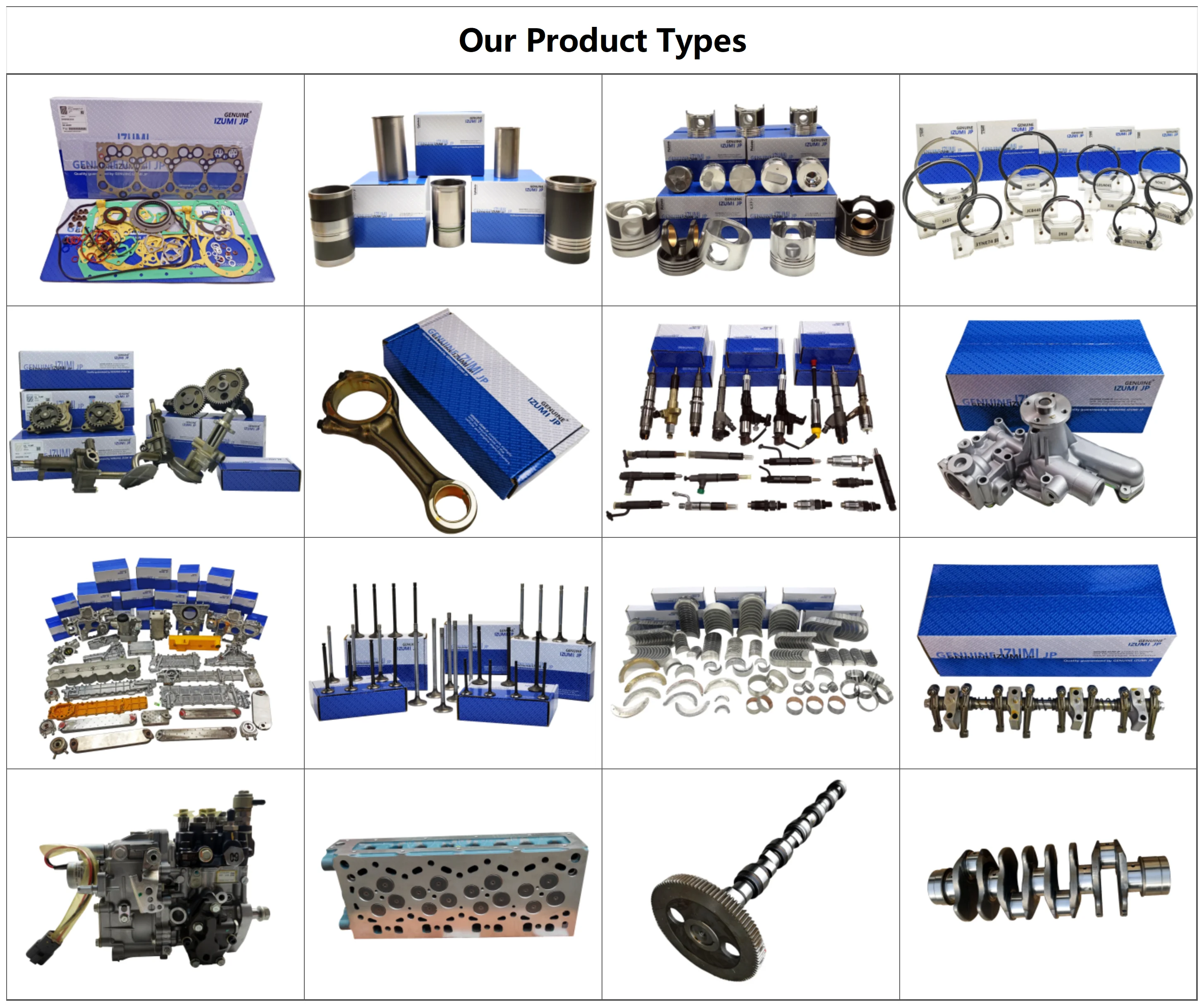 D750 D850 D950 Cigüeñal 15532-23010 para kits de piezas de reconstrucción de revisión de motor de tractor Kubota - imagen 4