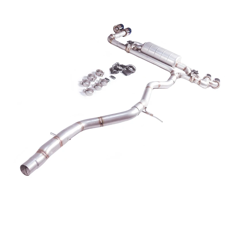 Escape GFC catback válvula activa Audi Q7 2.0T 16-19 acero inox 4 puntas - imagen 2