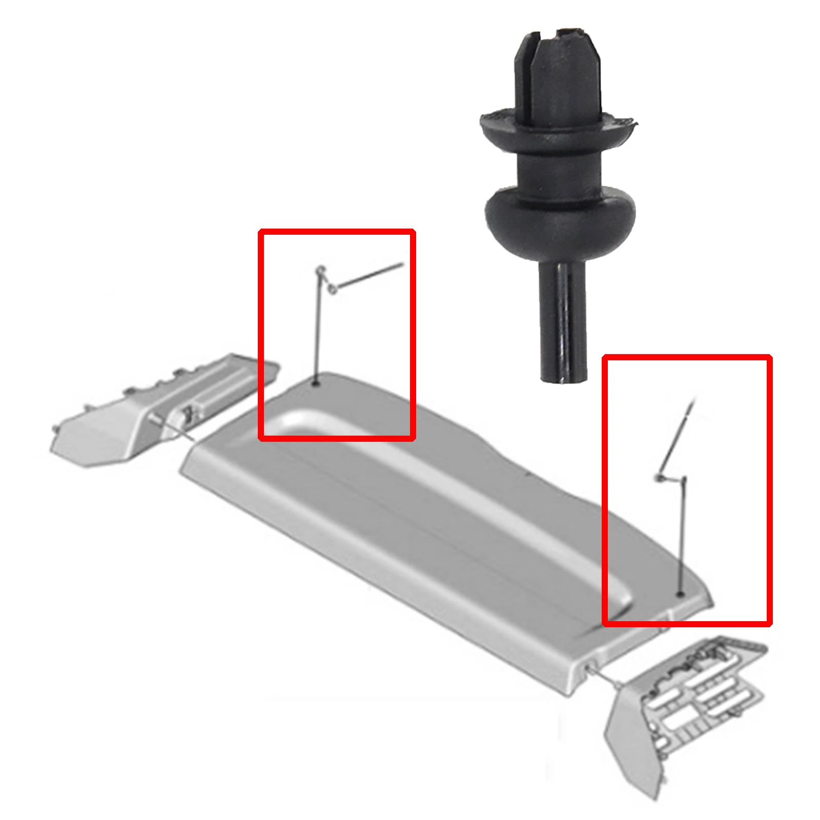 Clips bandeja maletero Citroen C2 C3 C4 DS3 Saxo Picasso 699218 - imagen 4