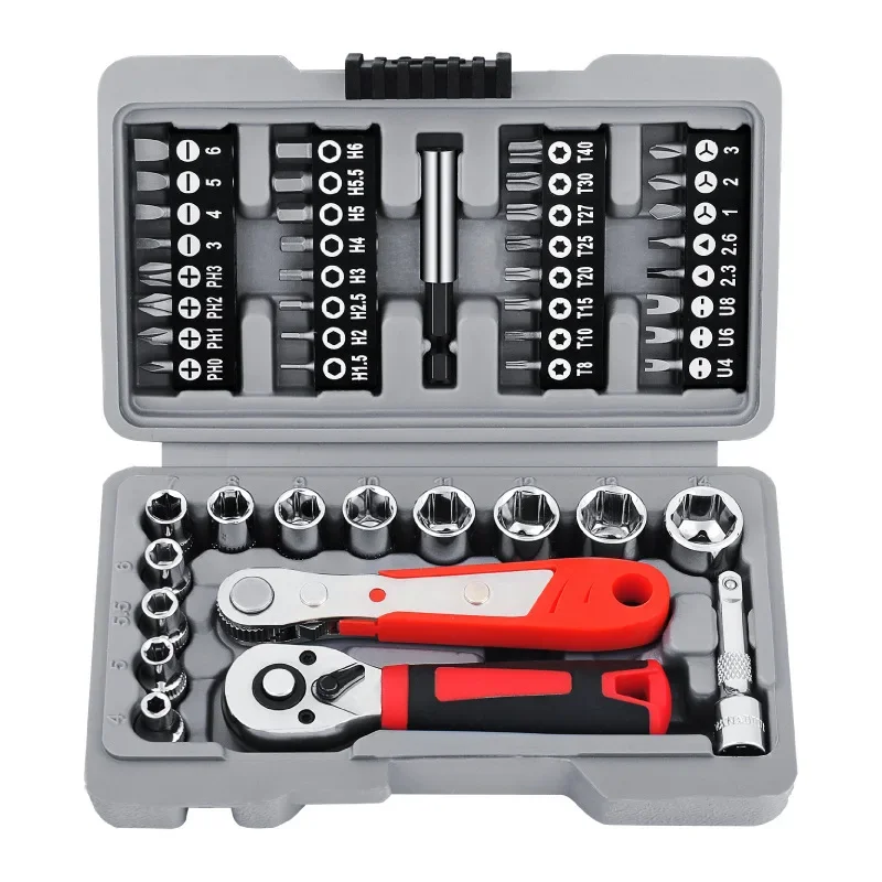 NewSleeve Batch Household Sleeve Multifunctional Screwdriver Batch Sleeve Maintenance Manual Hardware Toolbox - imagen 5