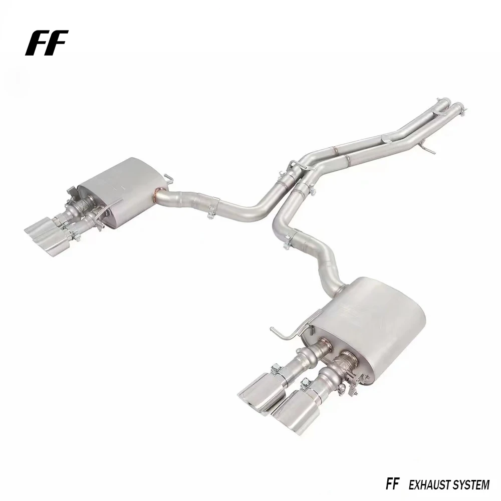 Escape Catback de acero inoxidable de alta calidad para silenciador Audi S6 S7 C8 con válvula variable - imagen 3