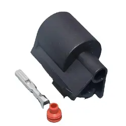 Shhworldsea Conector eléctrico impermeable 1 pin 2,2 mm PB625-01027