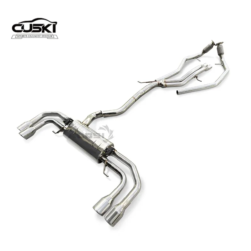 Silenciador de escape en acero inoxidable para Audi Q8 3.0T 2018-2023 - imagen 2
