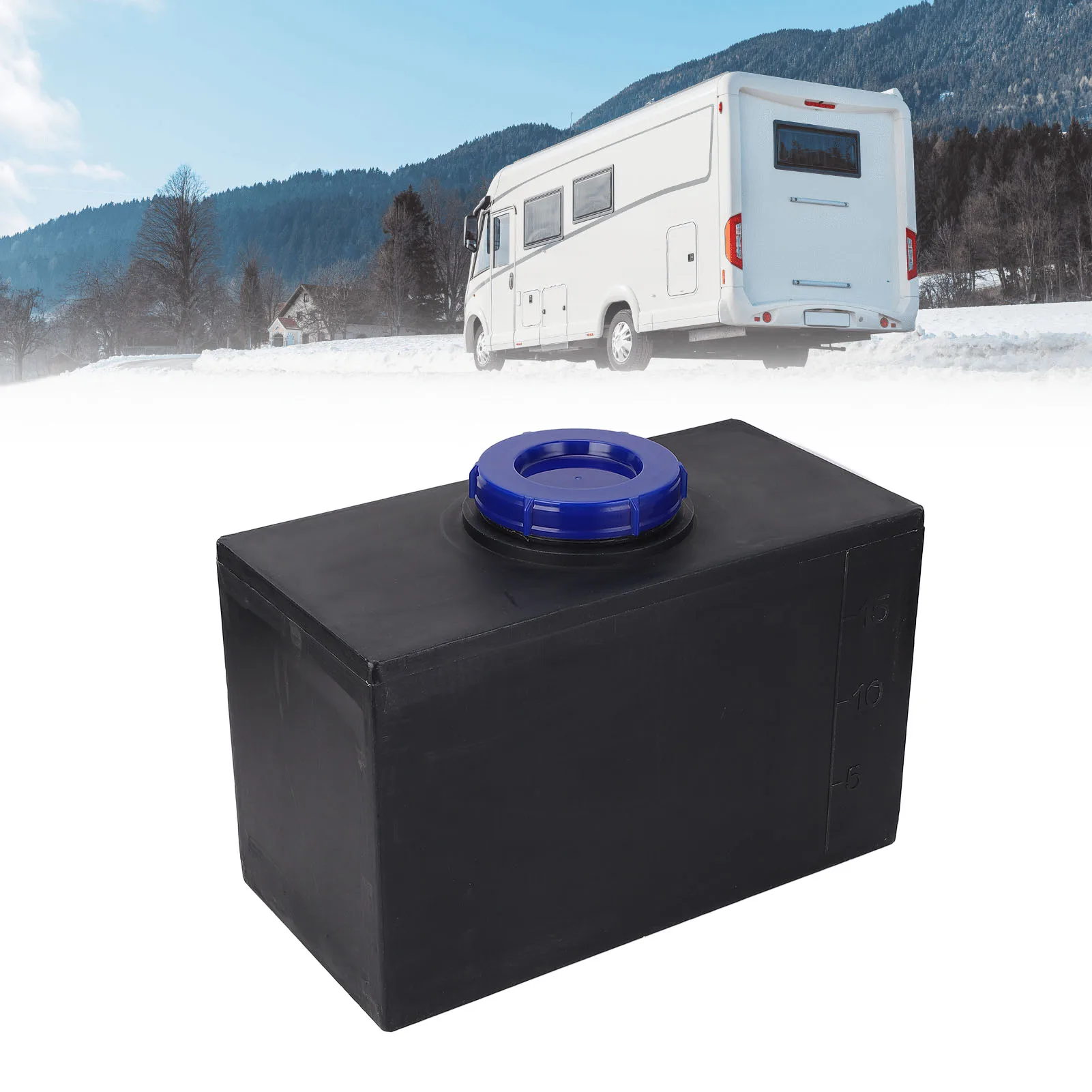 Depósito de agua dulce para autocaravana y embarcación, entrada 100 mm
