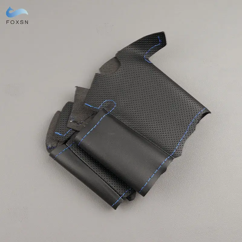 Protector de volante cuero perforado cosido a mano Toyota FJ Cruiser