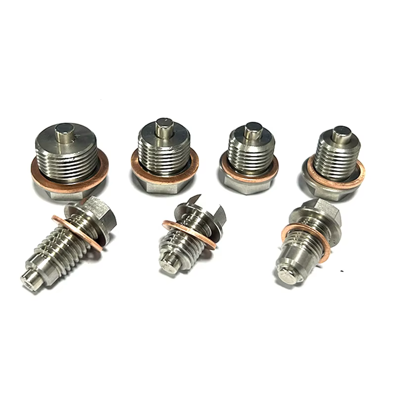 Tapón magnético aceite acero inox + arandela cobre – Ford/GM M12-M20 - imagen 5