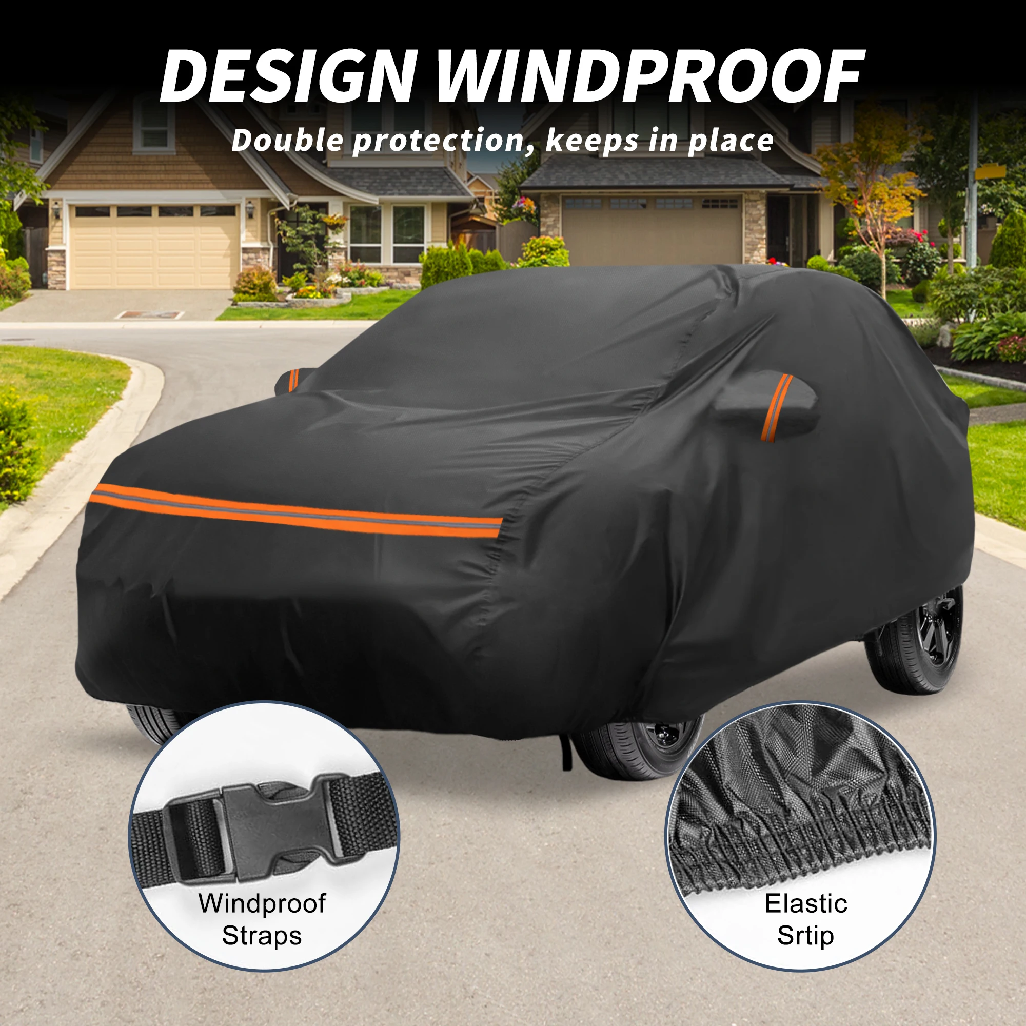 UXCELL Funda de coche impermeable Ford Kuga 2008-2023, cremallera - imagen 3