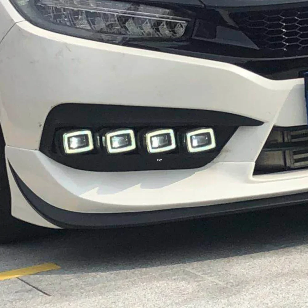 Luces LED diurnas dinámicas para paragolpes Honda Civic X 2016-2018 - imagen 4