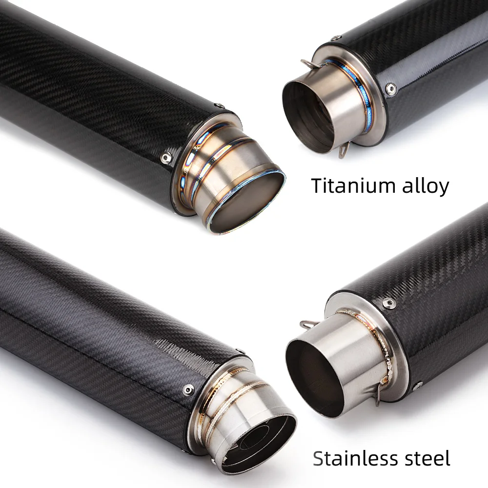 Tubo silenciador GP de escape Universal para motocicleta de 60MM con DB Killer para Z1000 CBR600RR TNT600 FZ8 GSR600 GSXR1300 450/490/550MM - imagen 3