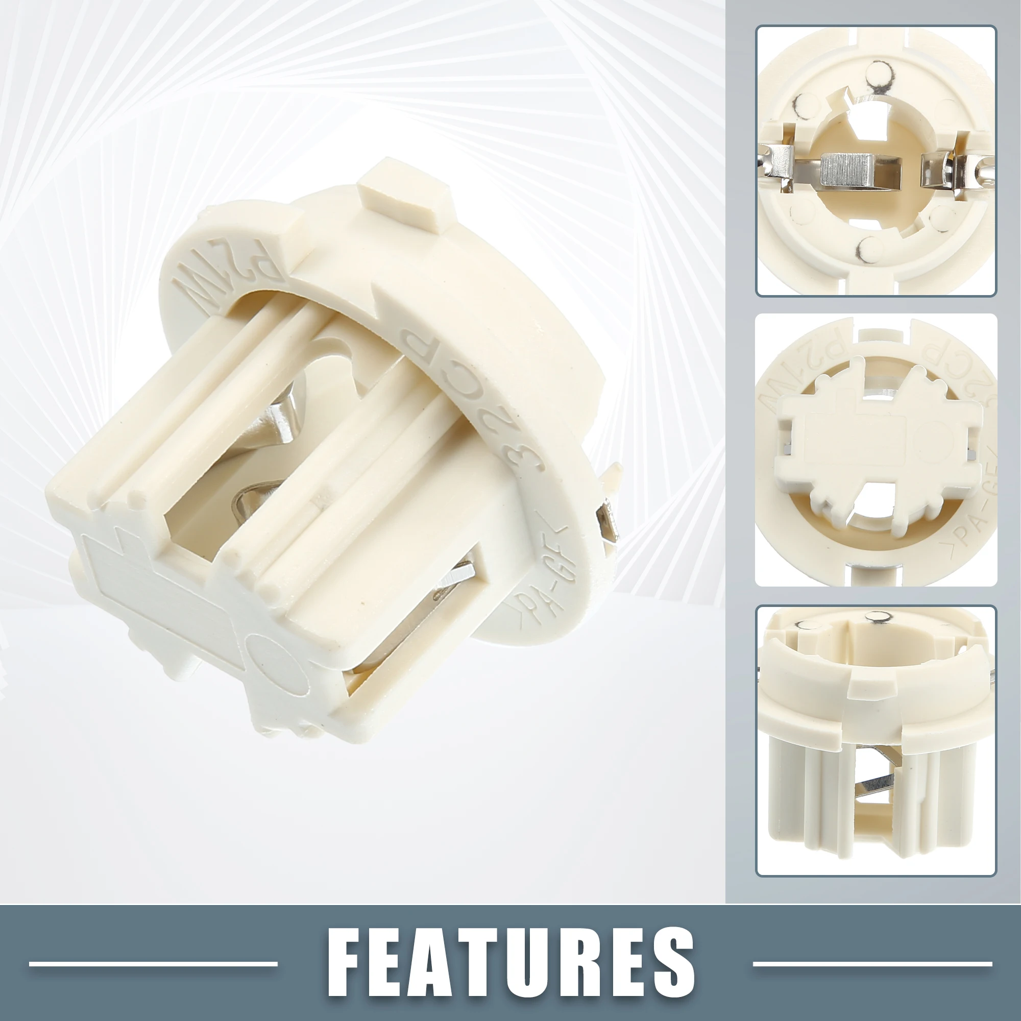 X Autohaux luz de freno trasera lámpara portalámparas para BMW 318i E36 1992-1998 para BMW 318is 325is E36 1992-1993 para BMW 760i - imagen 3