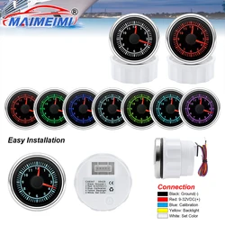 Reloj digital para coche formato 12h con iluminación RGB multicolor