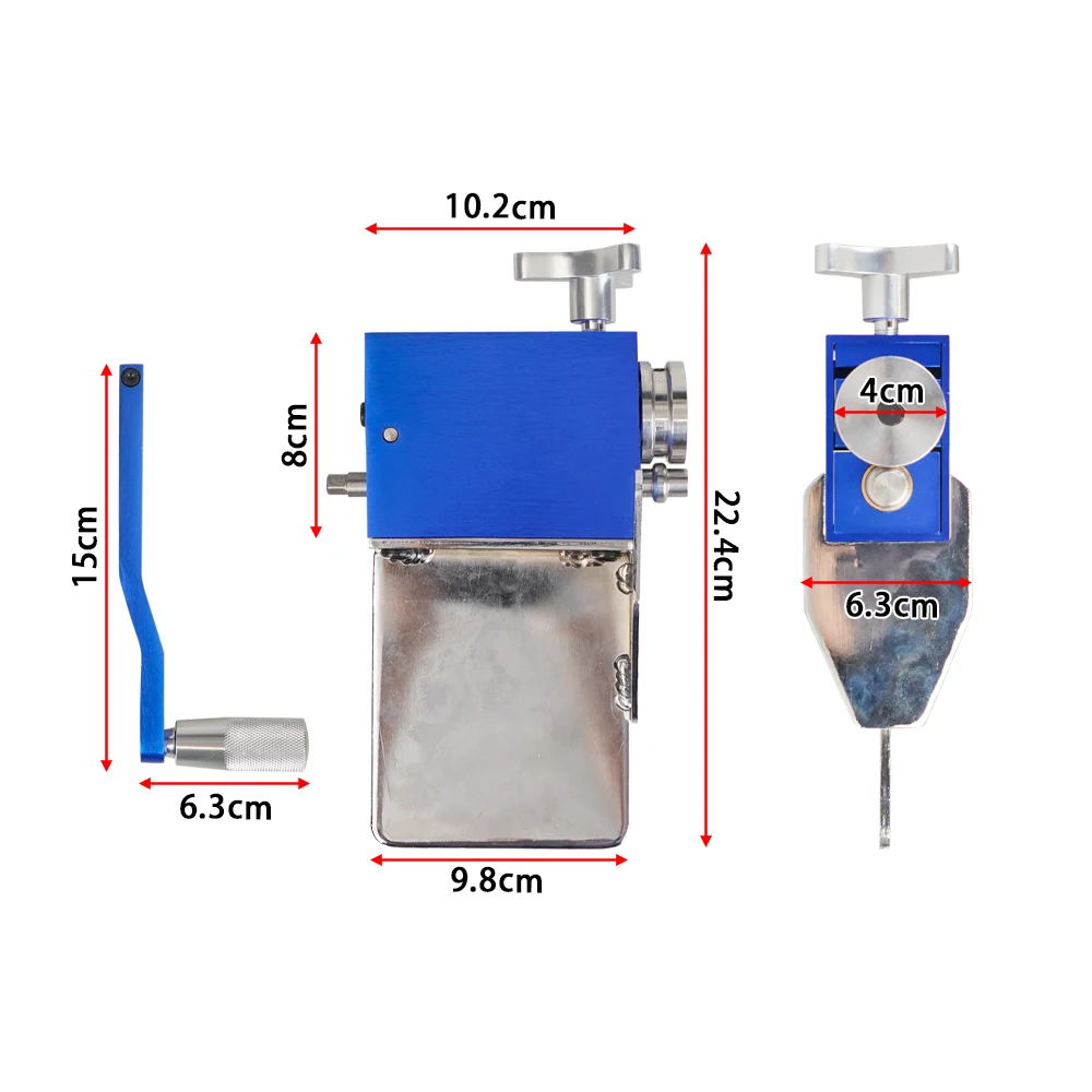 Herramienta de reborde de tubos manual, entrada de rodillos de cuentas y tuberías intercooler que se adapta a tubos de acero inoxidable de aluminio y cobre de identificación grande de 5/8" o - imagen 2
