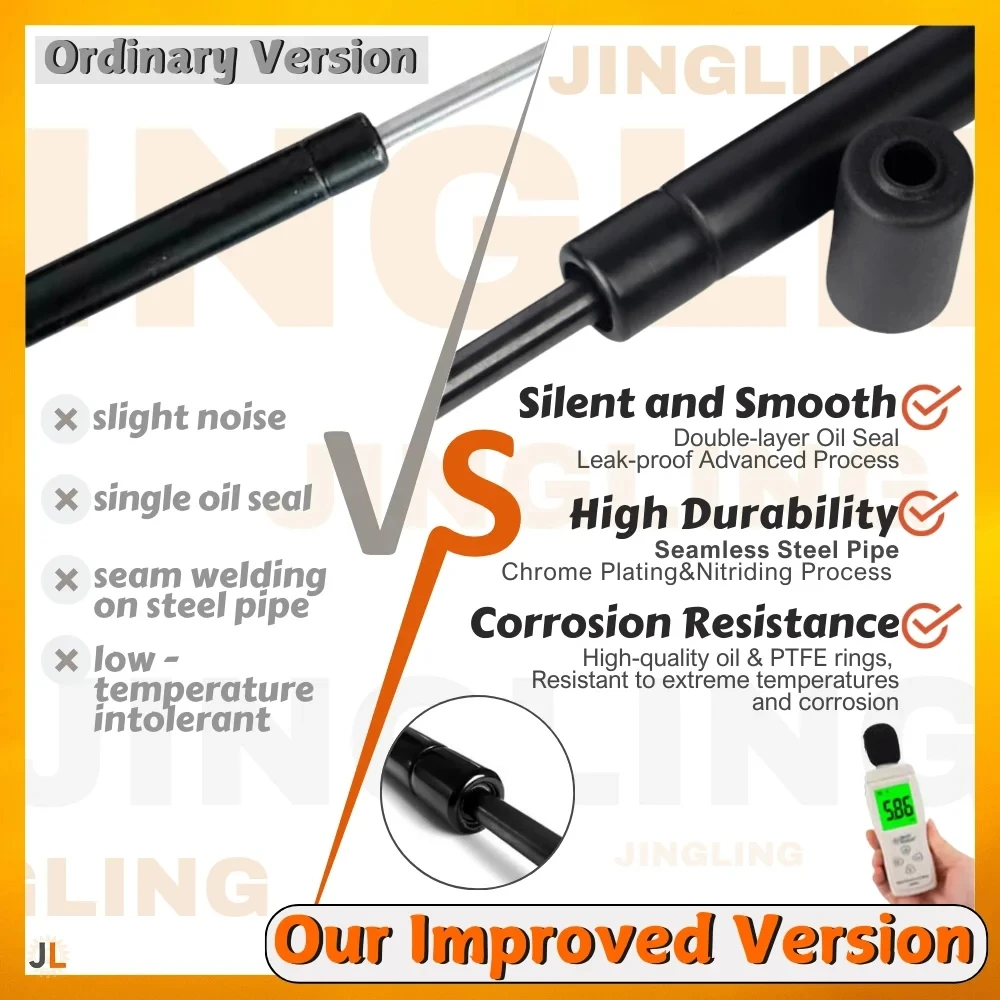 Cantidad (2) puntales de capó para Toyota RAV4 (XA30) 2005-2016 capó delantero modificar resortes de Gas de fibra de carbono soportes de elevación amortiguadores - imagen 2