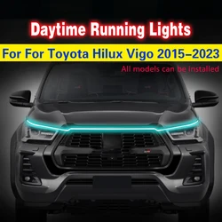 Luz diurna flexible e impermeable para Toyota Hilux Vigo 2015-2023